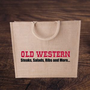 Jute Tasche mit Old Western Logo